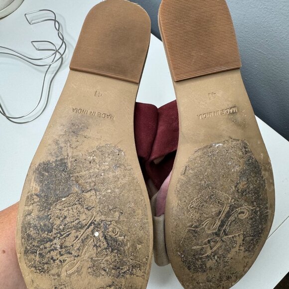 FREE PEOPLE rio vista rose suede sandals size 41 - Picture 7 of 9